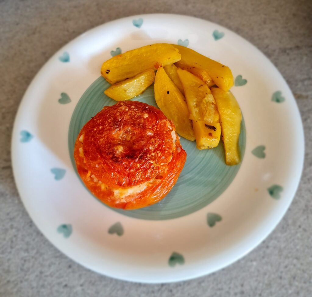 Pomodori con riso al forno Pomodori con riso e patate