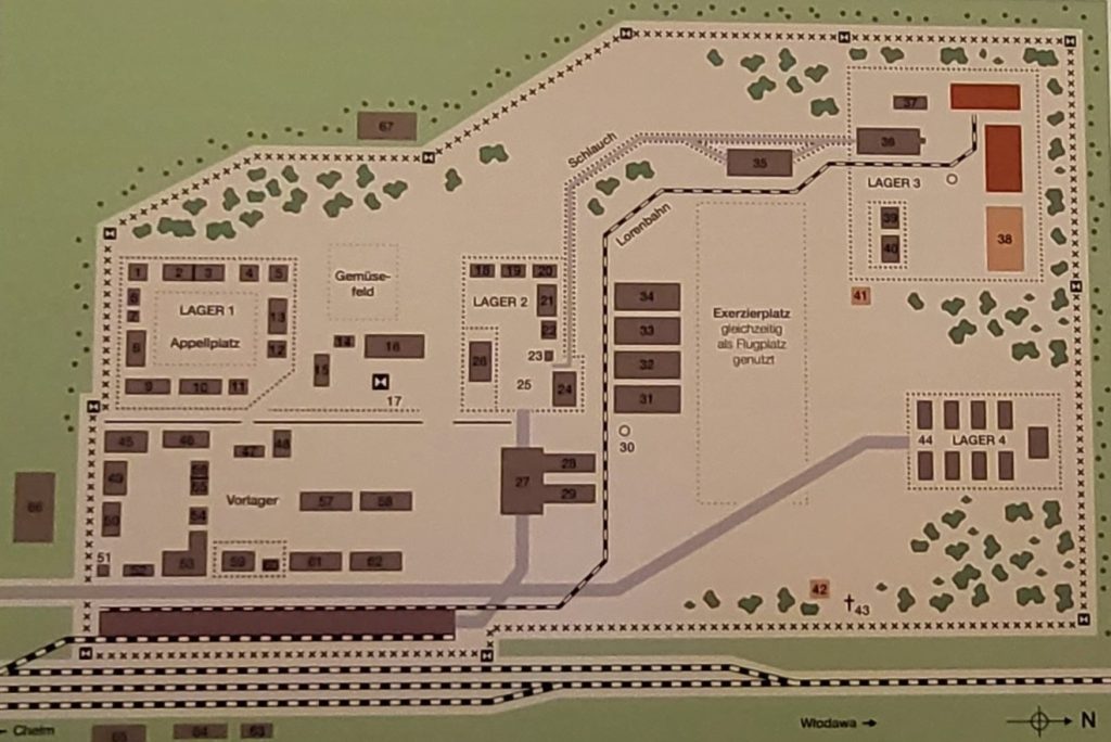Il Museo della Shoah di Roma racconta i campi di sterminio Mappa Sobibor1 1024x684