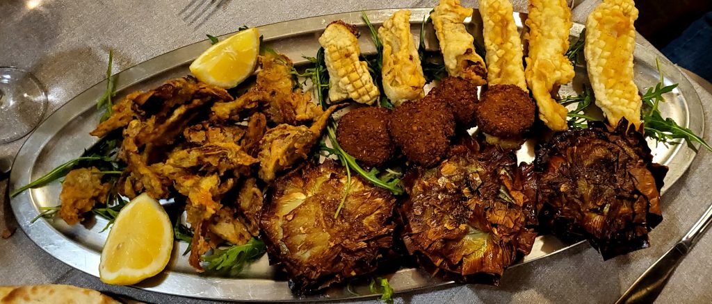 Ristorante di cucina giudaico romanesca - fritti 